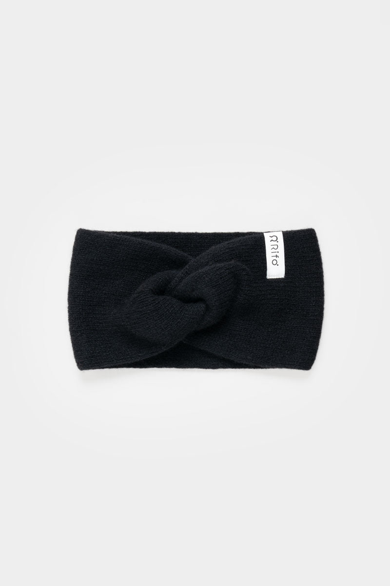 Rifo - Nadia Cashmere Headband Black Ardesia