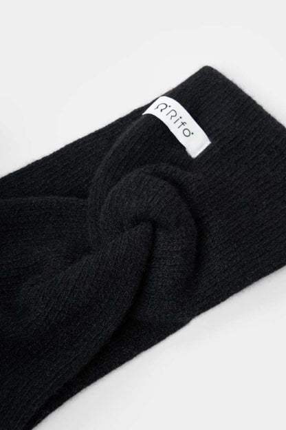 Rifo - Nadia Cashmere Headband Black Ardesia