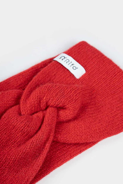 Rifo - Nadia Cashmere Headband Red Papavero