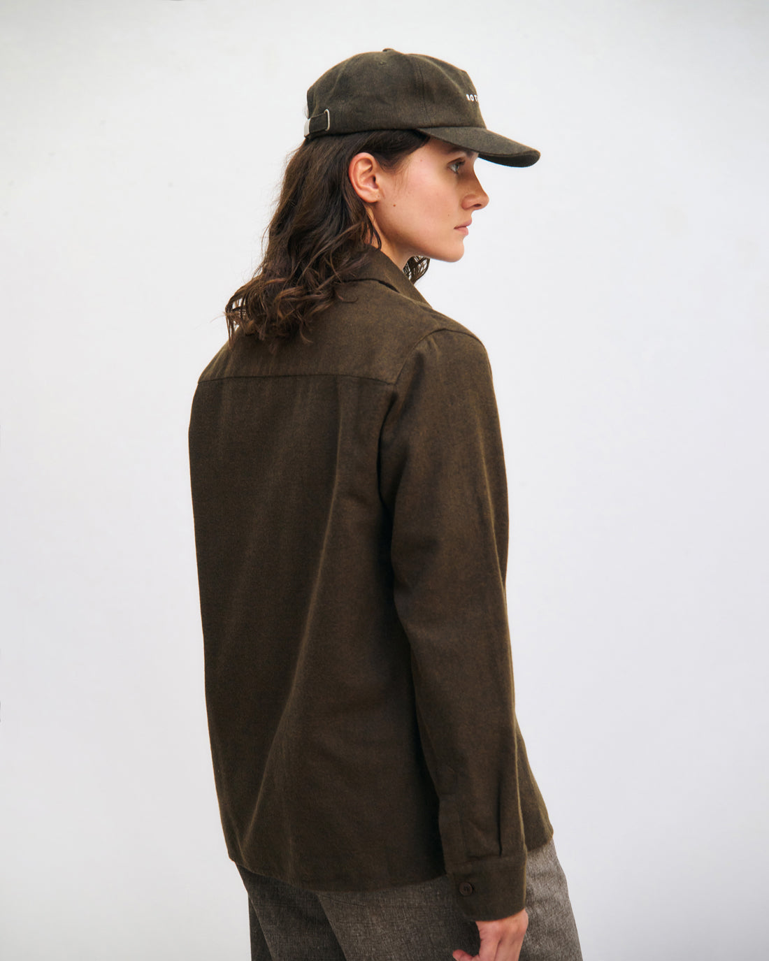 ROTHOLZ - Flannel Casual Shirt Organic Cotton Twill Brown - WERTE FREUNDE