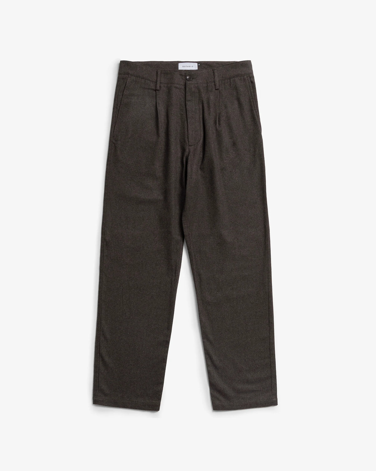 ROTHOLZ - Flannel Everyday Pant Black Brown