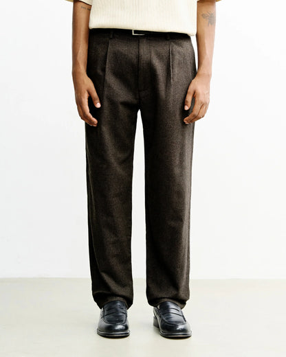 ROTHOLZ - Flannel Everyday Pant Black Brown