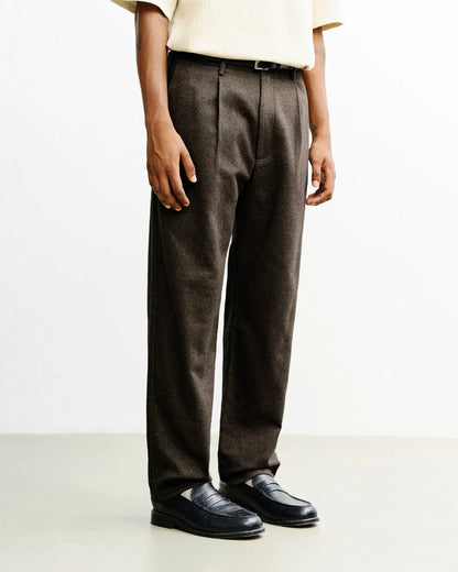 ROTHOLZ - Flannel Everyday Pant Black Brown