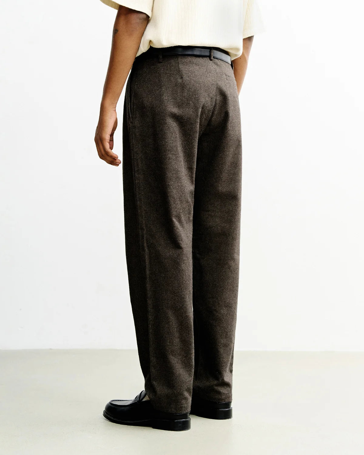 ROTHOLZ - Flannel Everyday Pant Black Brown