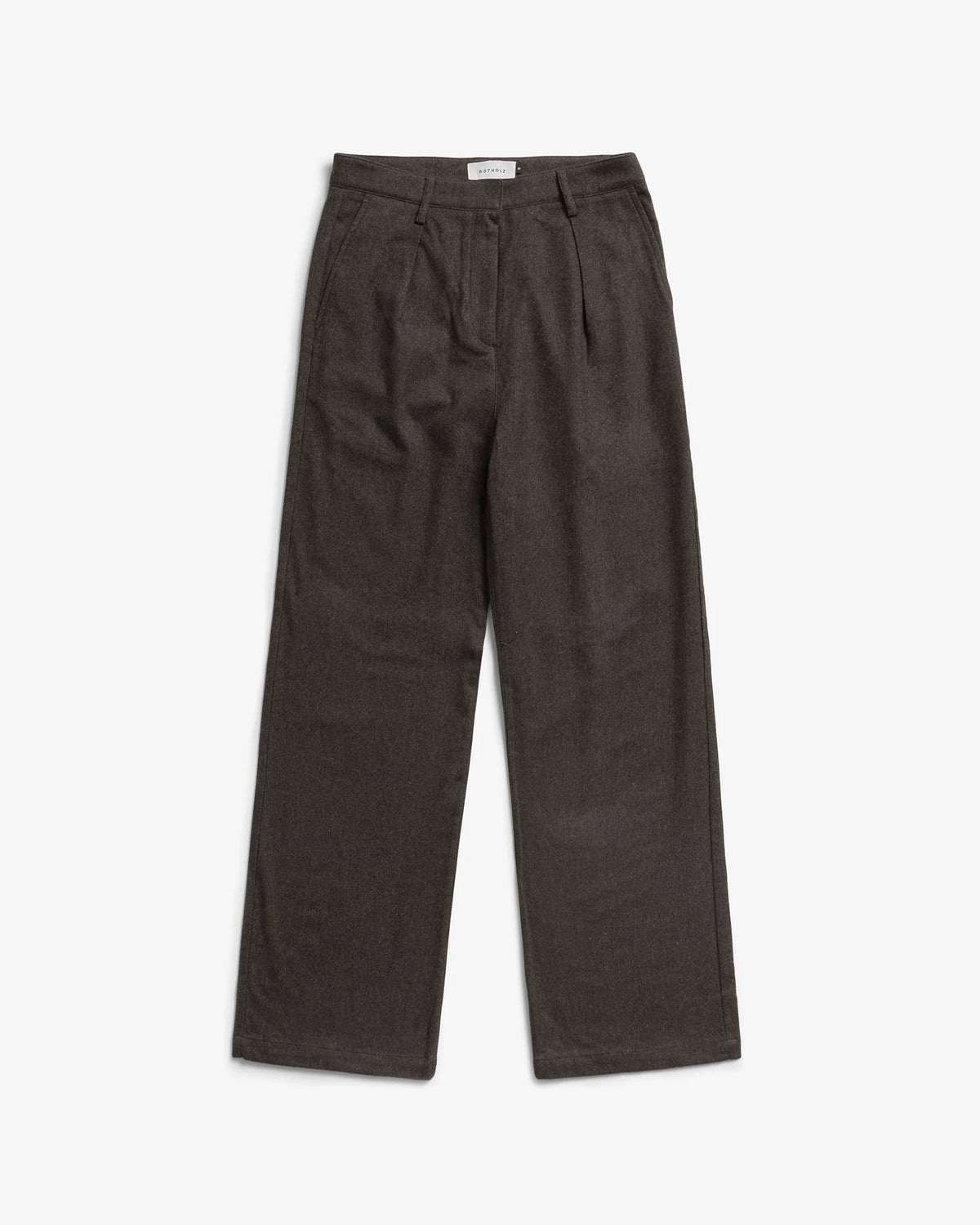 ROTHOLZ - Flannel Pantalone Black Brown