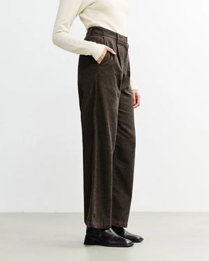 ROTHOLZ - Flannel Pantalone Black Brown
