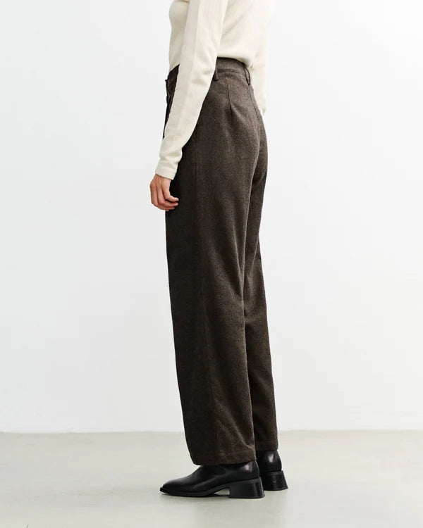 ROTHOLZ - Flannel Pantalone Black Brown