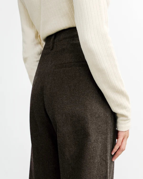 ROTHOLZ - Flannel Pantalone Black Brown