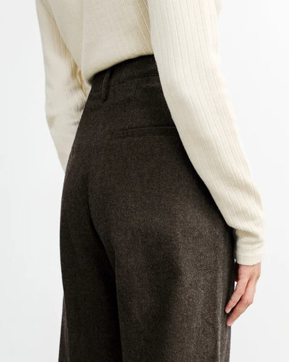 ROTHOLZ - Flannel Pantalone Black Brown