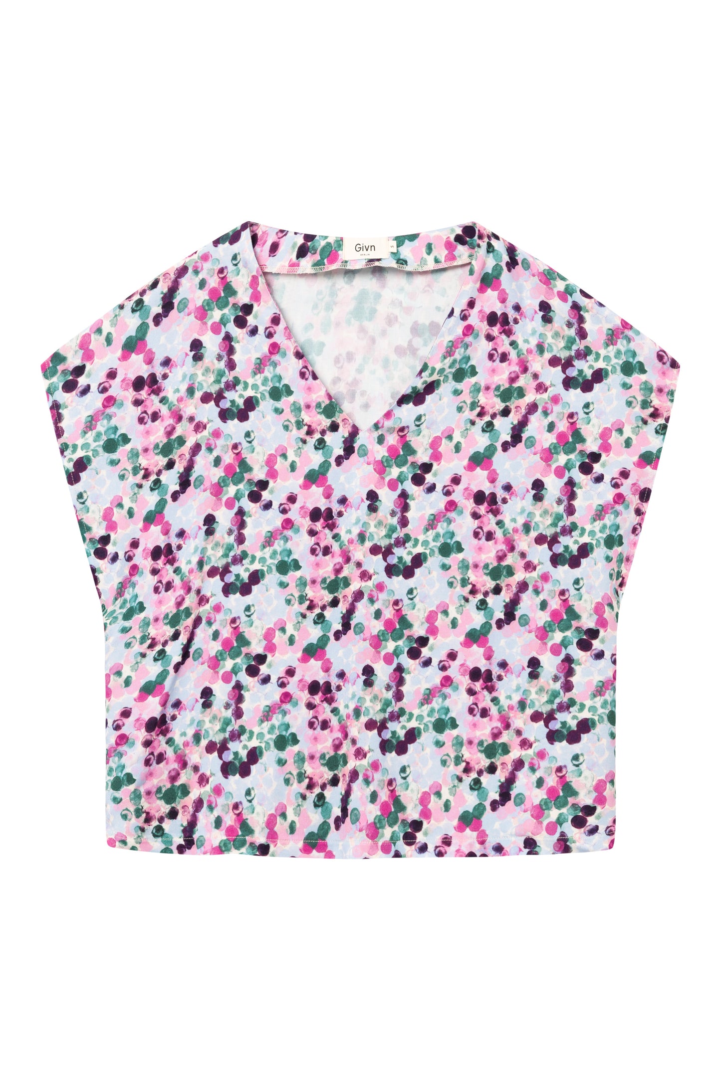 Givn - Ruby Blouse Green / Violet (Bubbles)