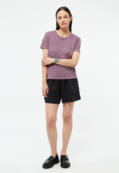 GIVN - GBJulia T-Shirt English Violet (Linen) - WERTE FREUNDE