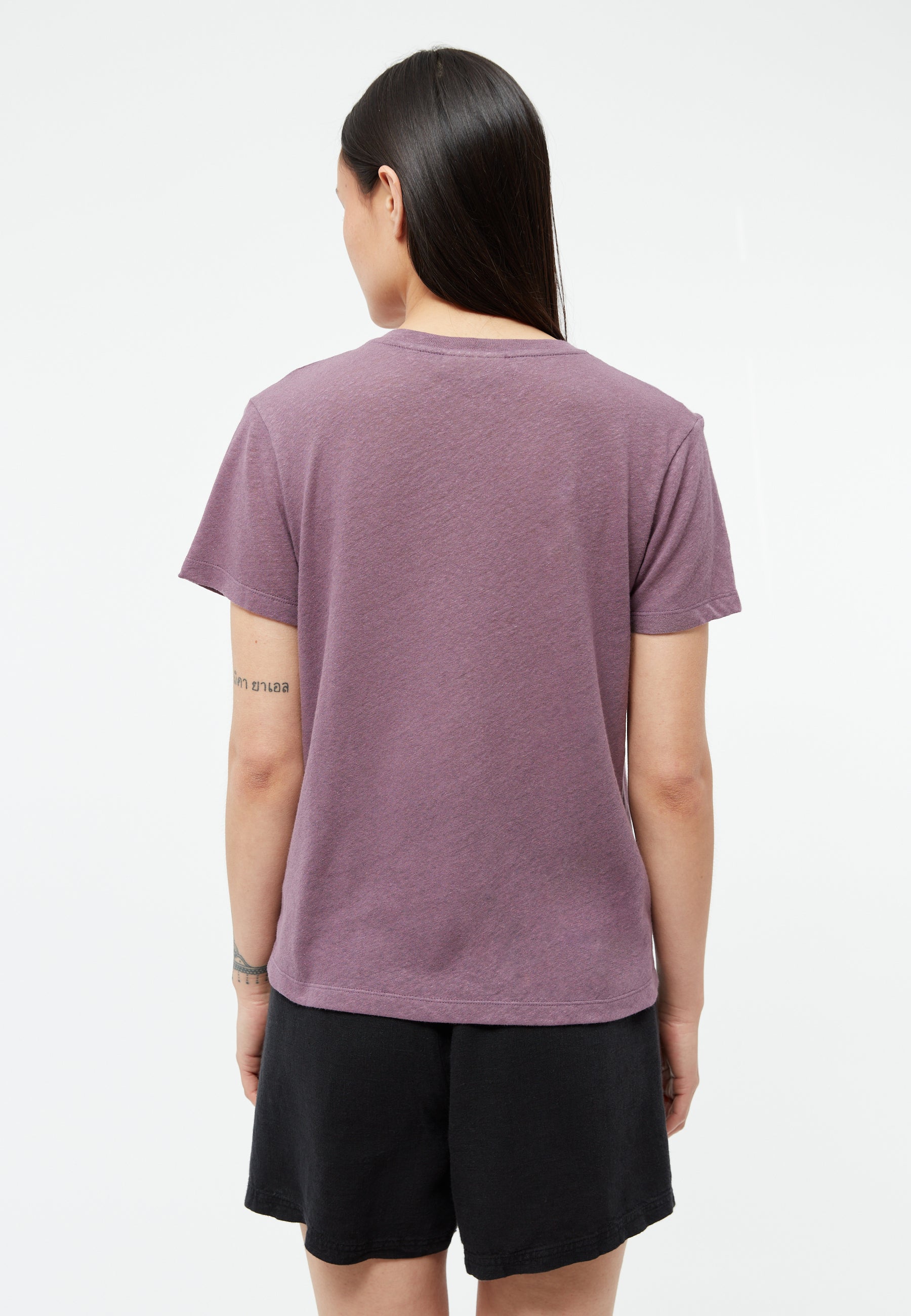 GIVN - GBJulia T-Shirt English Violet (Linen) - WERTE FREUNDE