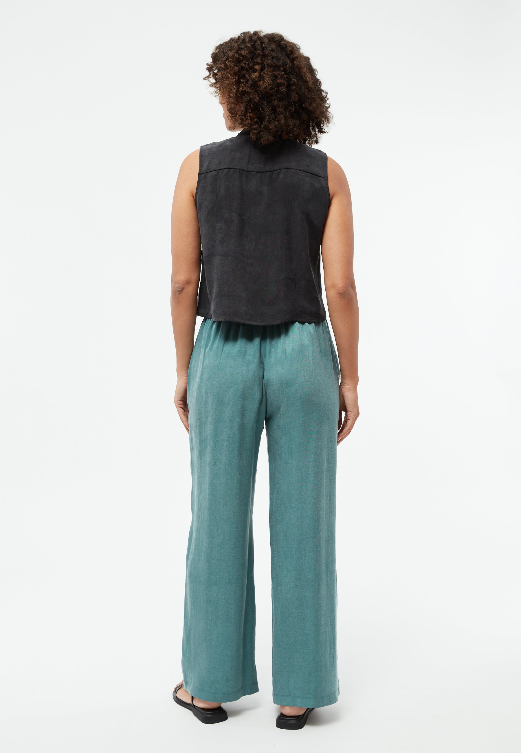 GIVN - GBMarla Trousers Graphite Green (Tencel) - WERTE FREUNDE