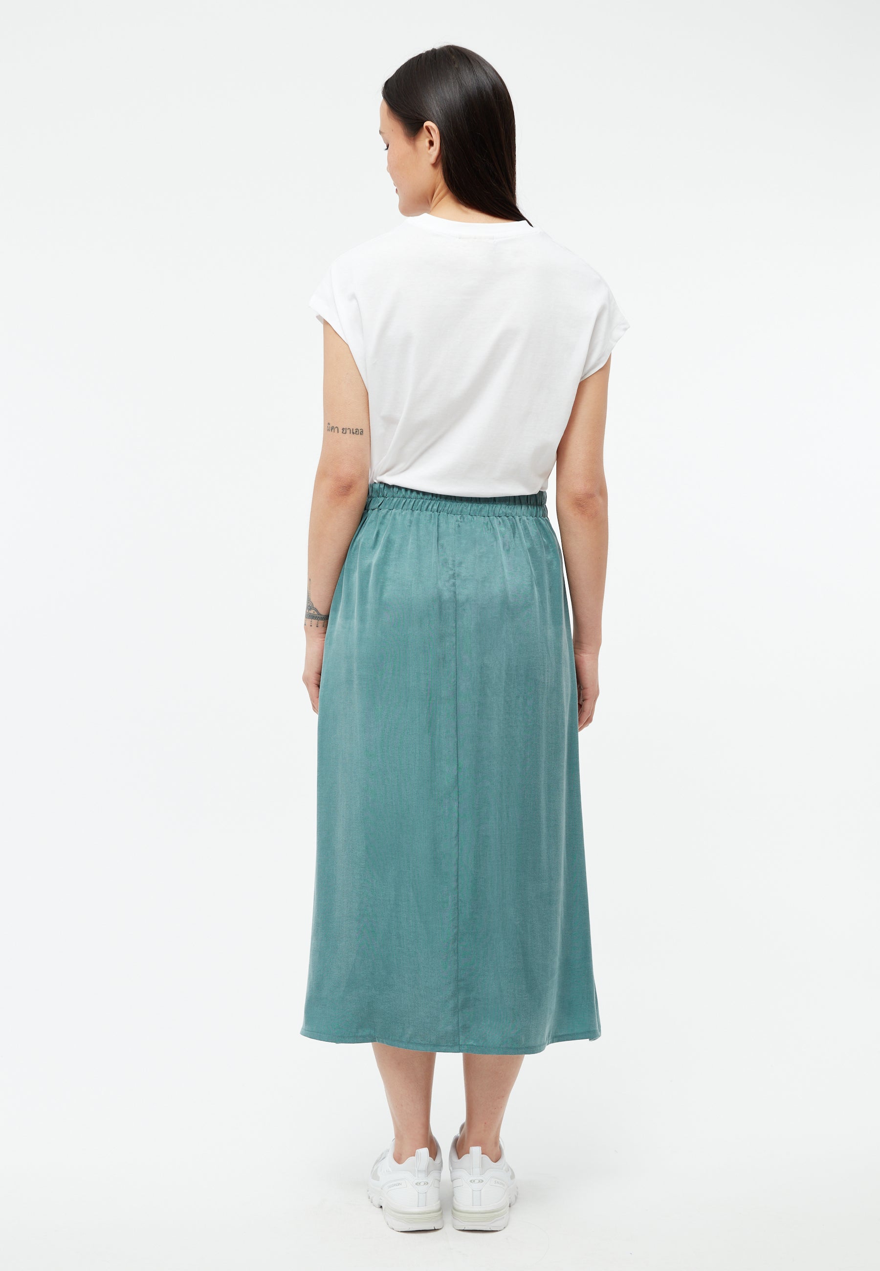 GIVN - GBVana Skirt Graphite Green (Tencel) - WERTE FREUNDE