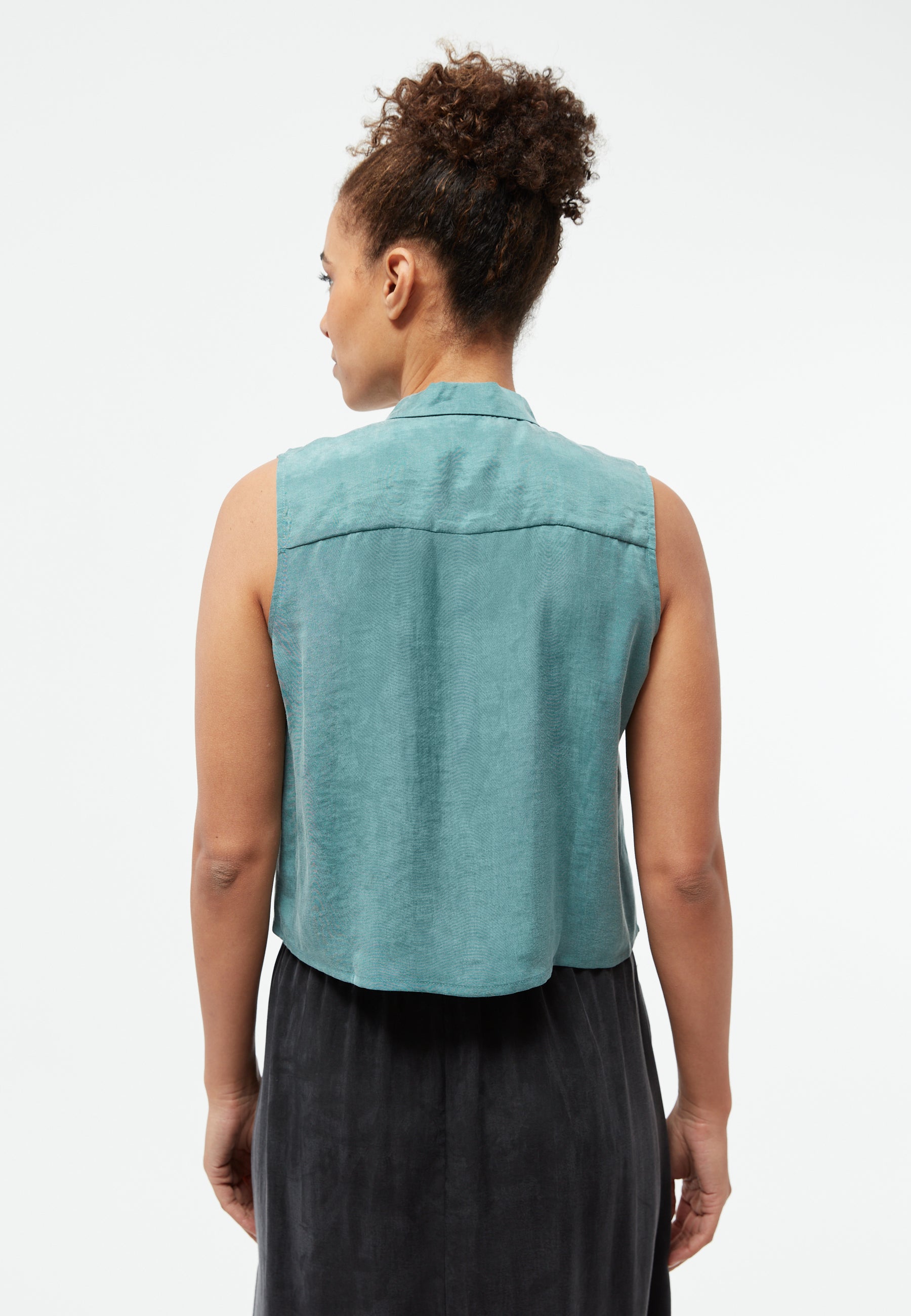 GIVN - GBXenia Blouse Graphite Green (Tencel) - WERTE FREUNDE