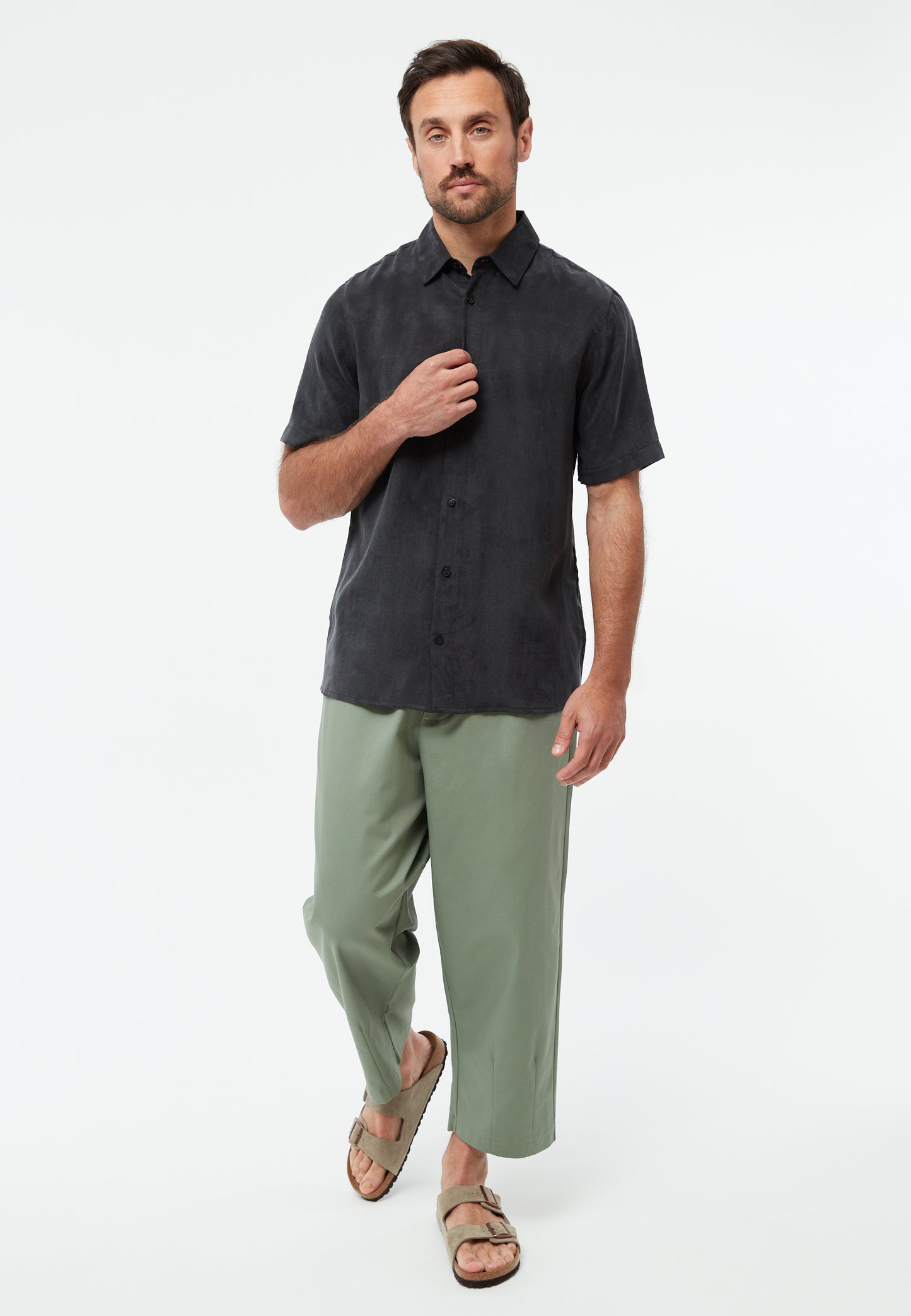 GIVN - GBKoda Buttoned Shirt Black (Tencel) - WERTE FREUNDE
