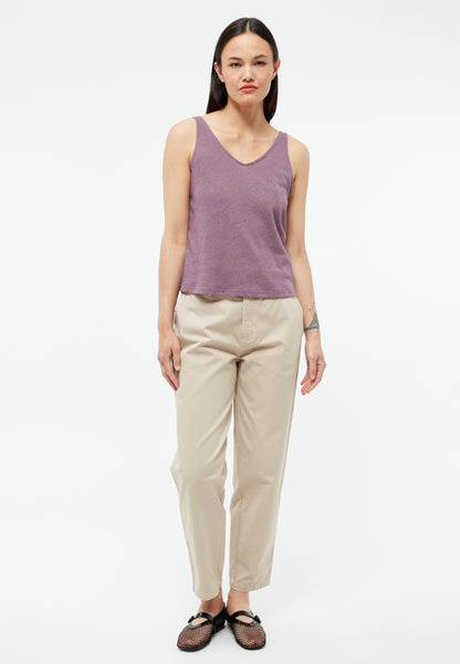 GIVN - GBJette Top English Violet (Linen) - WERTE FREUNDE