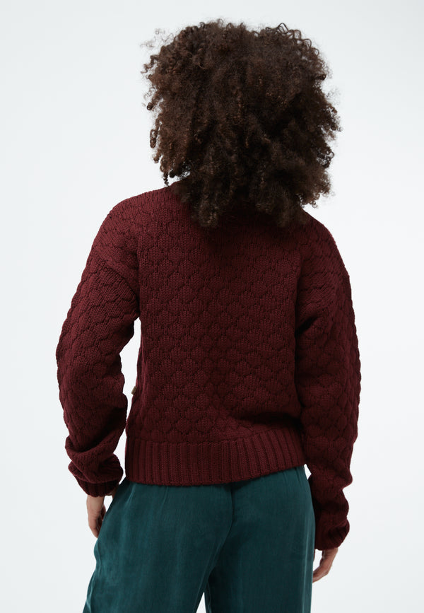 GIVN - Justine Sweater Burgundy (Merino)