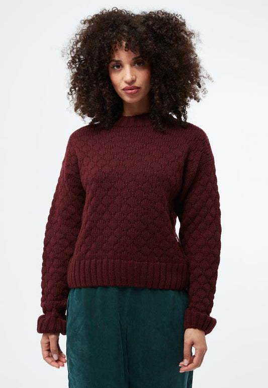 GIVN - Justine Sweater Burgundy (Merino)