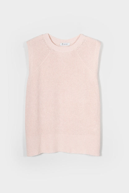 Rifo - Adelaide Women's Recycled Cotton Gilet Pink Tulle - WERTE FREUNDE