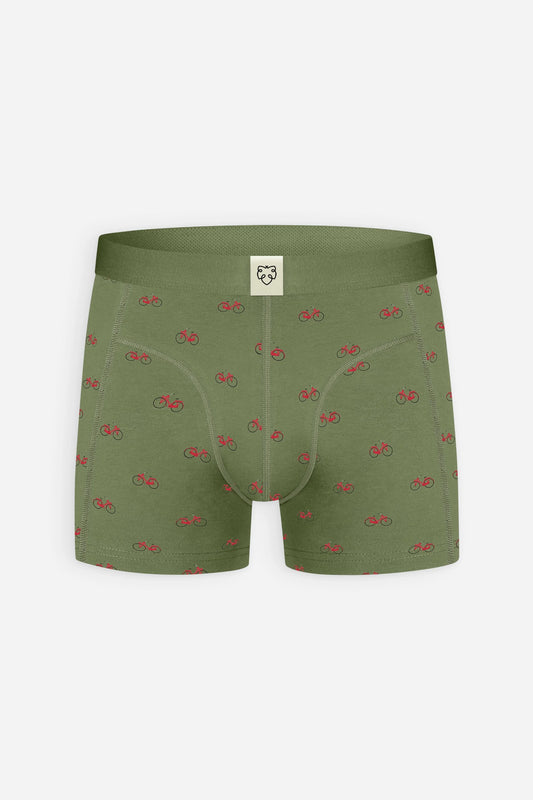 A-dam - Boxer Brief Print Green Bikes