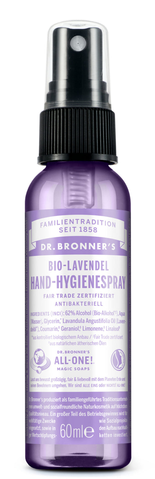 Dr. Bronner´s - Bio Hand-Hygienespray Lavendel 60 ml