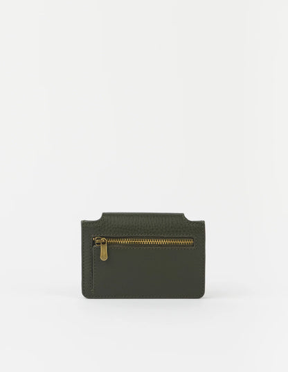 O MY BAG - Harmonica Wallet Soft Grain Leather Moss