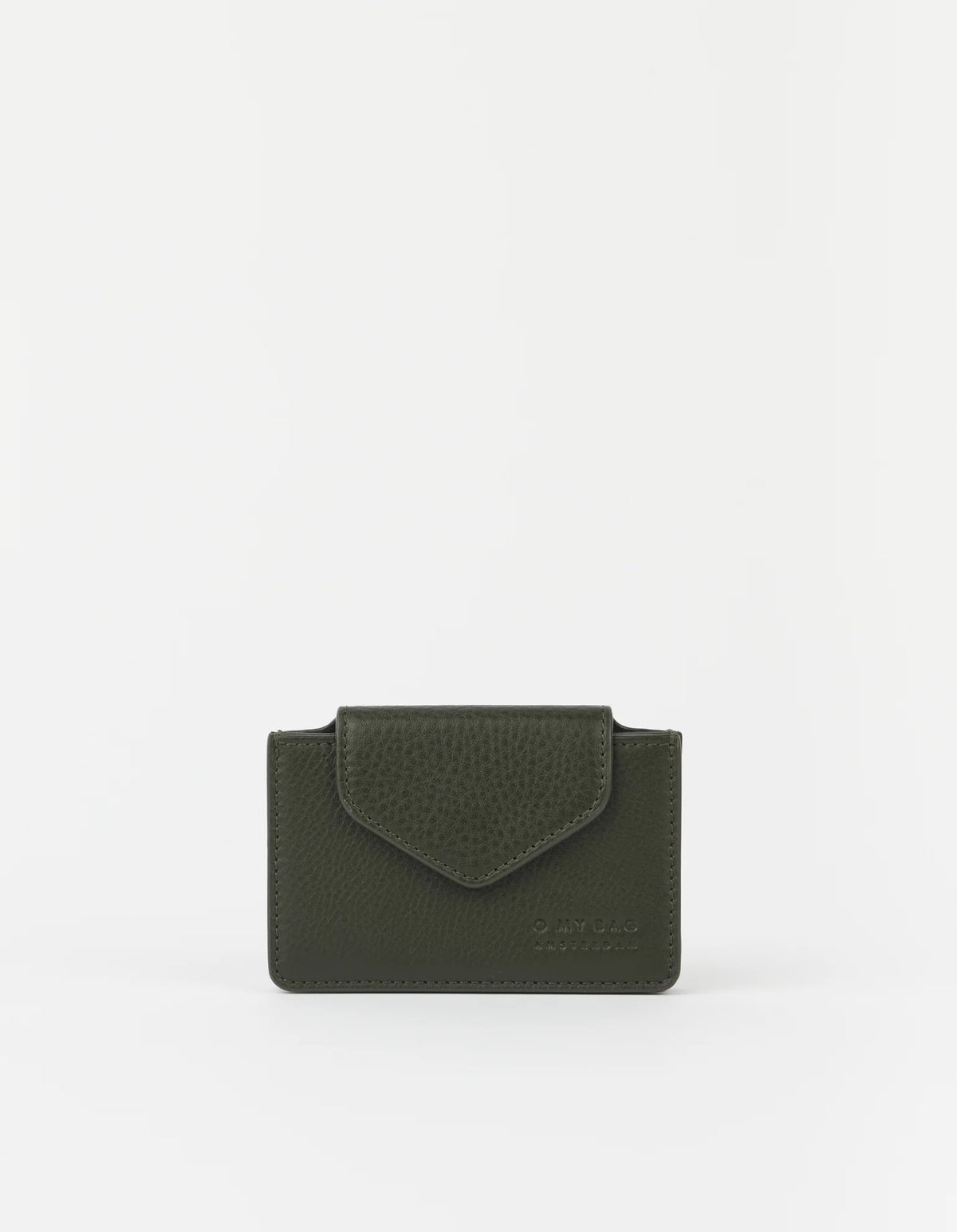 O MY BAG - Harmonica Wallet Soft Grain Leather Moss