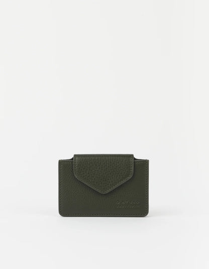 O MY BAG - Harmonica Wallet Soft Grain Leather Moss