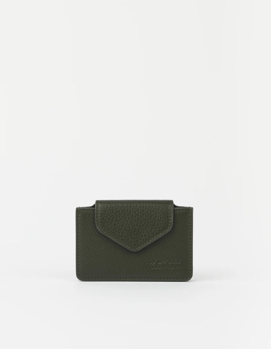 O MY BAG - Harmonica Wallet Soft Grain Leather Moss