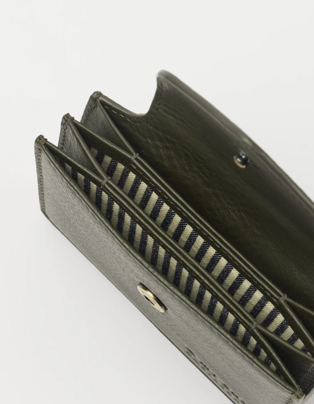 O MY BAG - Harmonica Wallet Soft Grain Leather Moss