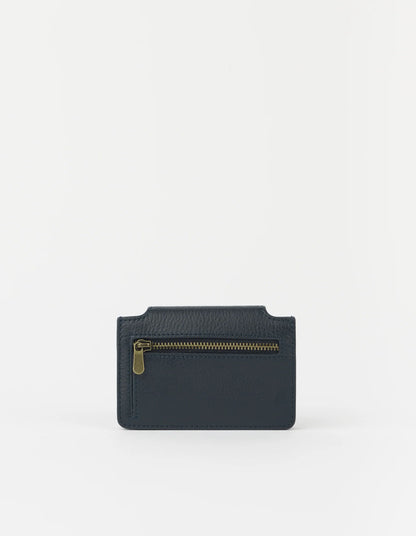 O MY BAG - Harmonica Wallet Soft Grain Leather Universe Blue