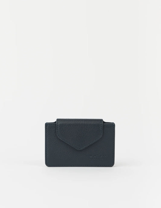 O MY BAG - Harmonica Wallet Soft Grain Leather Universe Blue