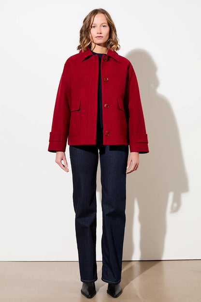 LangerChen - Jacket Merritt dark poppy - WERTE FREUNDE