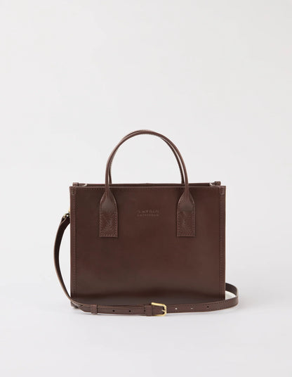 O MY BAG - Jackie Midi - Chocolate Classic Leather - WERTE FREUNDE