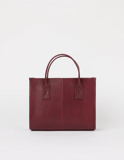 O MY BAG - Jackie Midi - Dark Cherry Classic Leather - WERTE FREUNDE