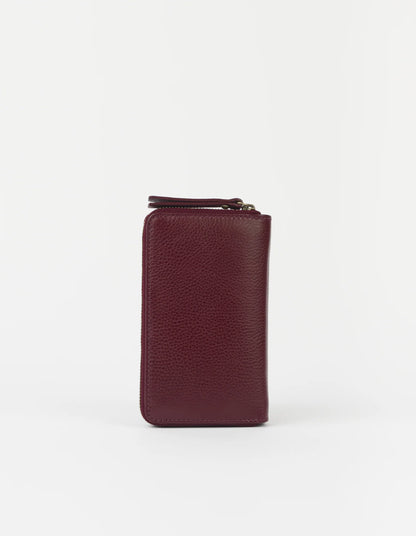 O MY BAG - Jett Wallet Soft Grain Leather Dark Cherry