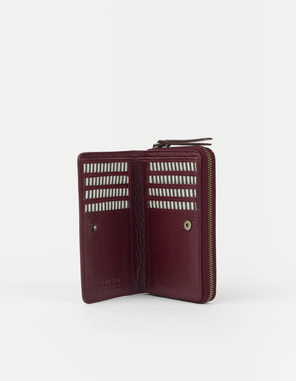 O MY BAG - Jett Wallet Soft Grain Leather Dark Cherry