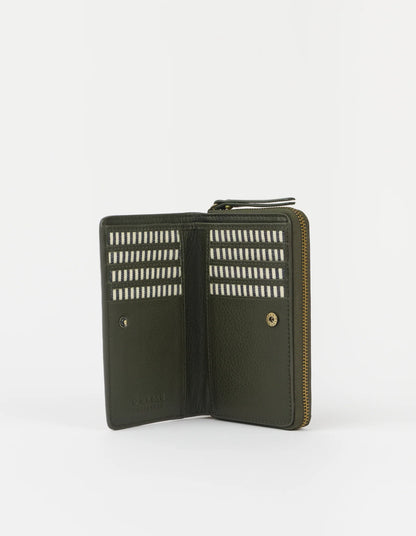 O MY BAG - Jett Wallet Soft Grain Leather Moss