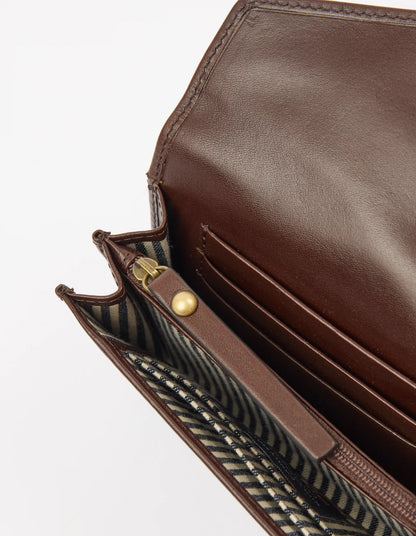 O MY BAG - Jo's Purse - Chocolate Classic Leather - WERTE FREUNDE