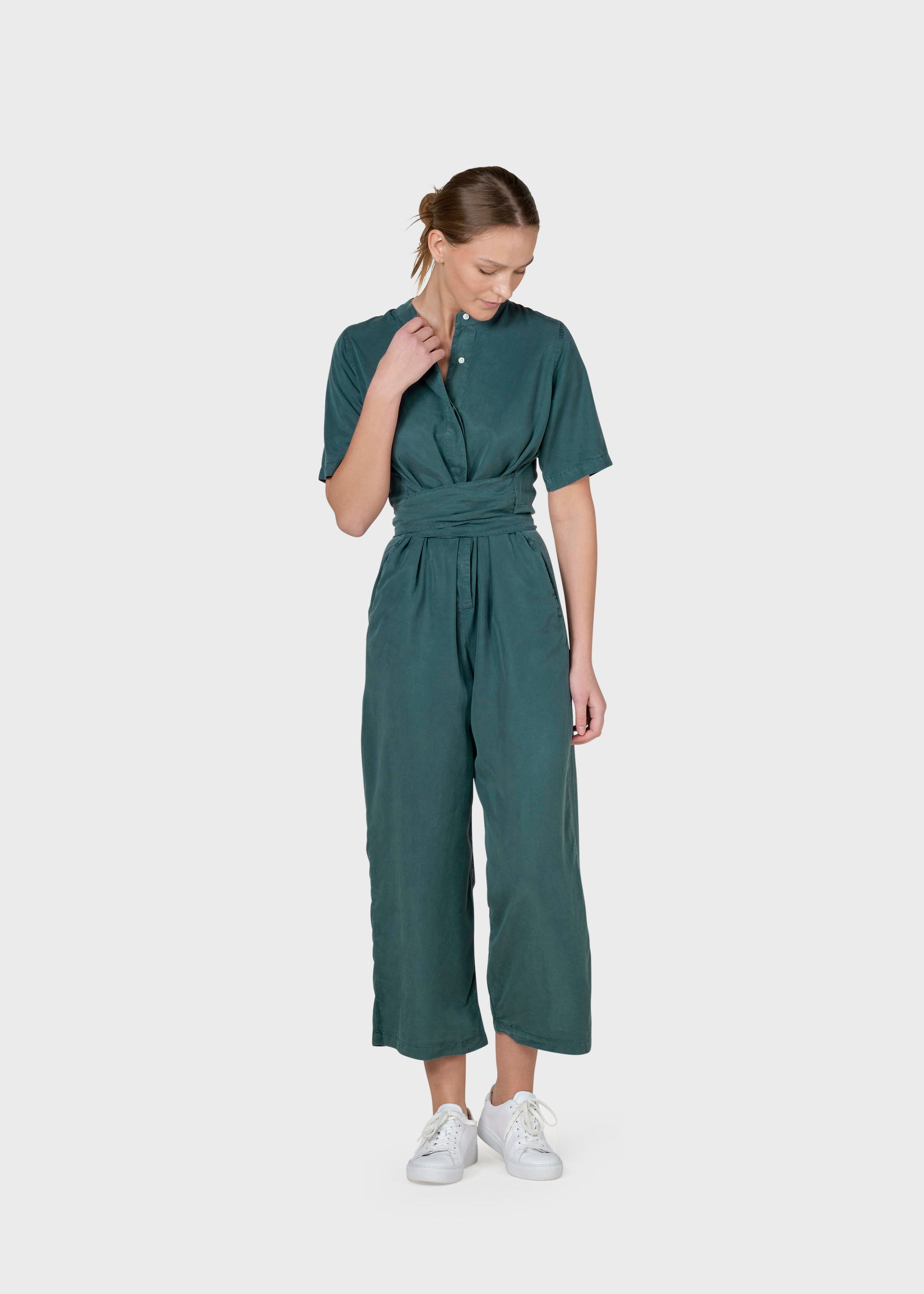 Klitmøller - Limona jumpsuit Moss Green - WERTE FREUNDE