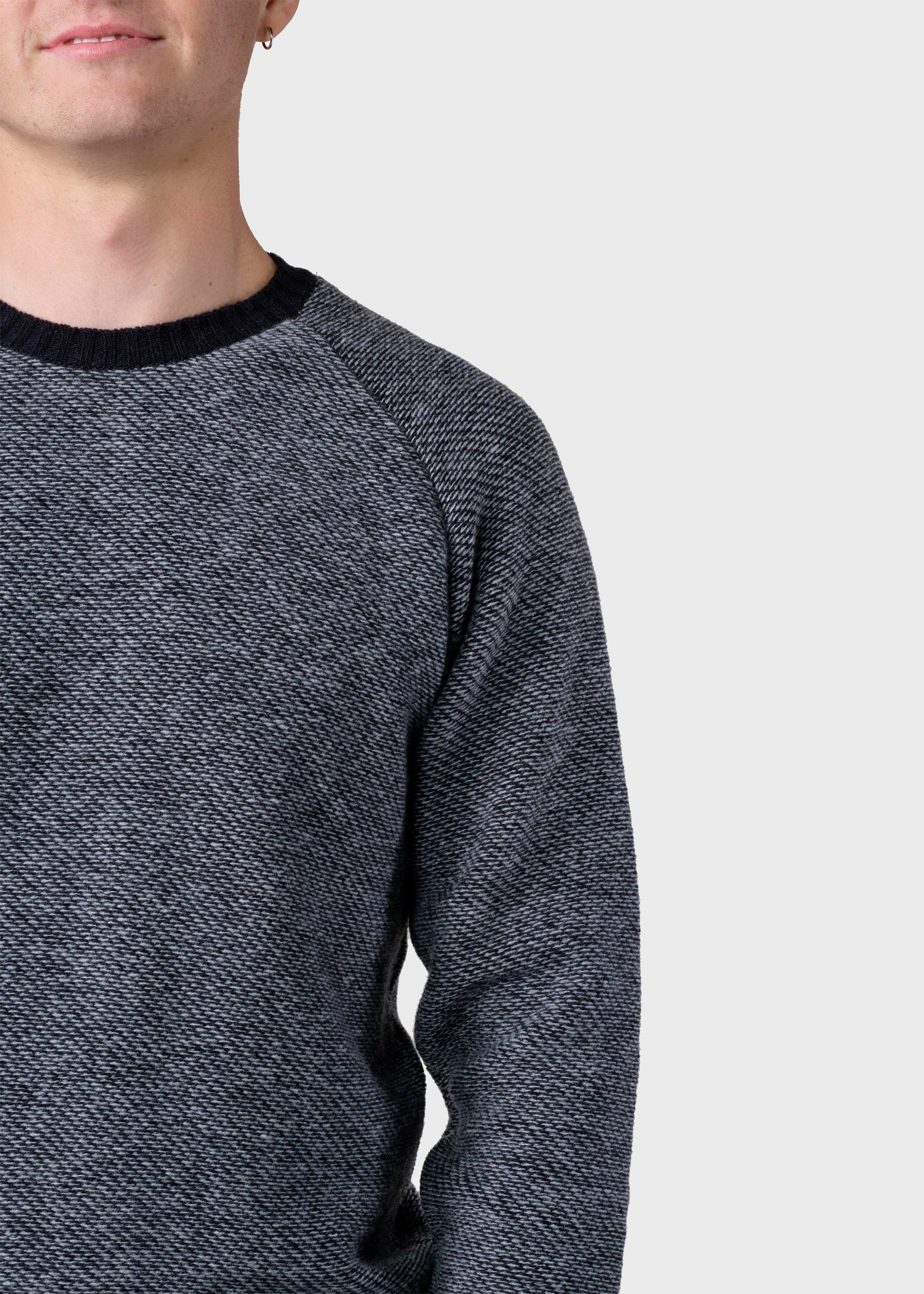 Klitmøller - Arthur knit Black/light grey - WERTE FREUNDE