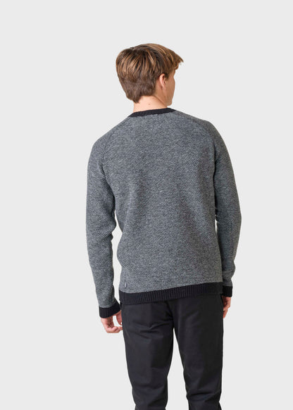 Klitmøller - Arthur knit Black/light grey - WERTE FREUNDE