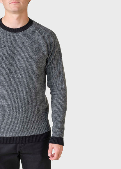 Klitmøller - Arthur knit Black/light grey - WERTE FREUNDE