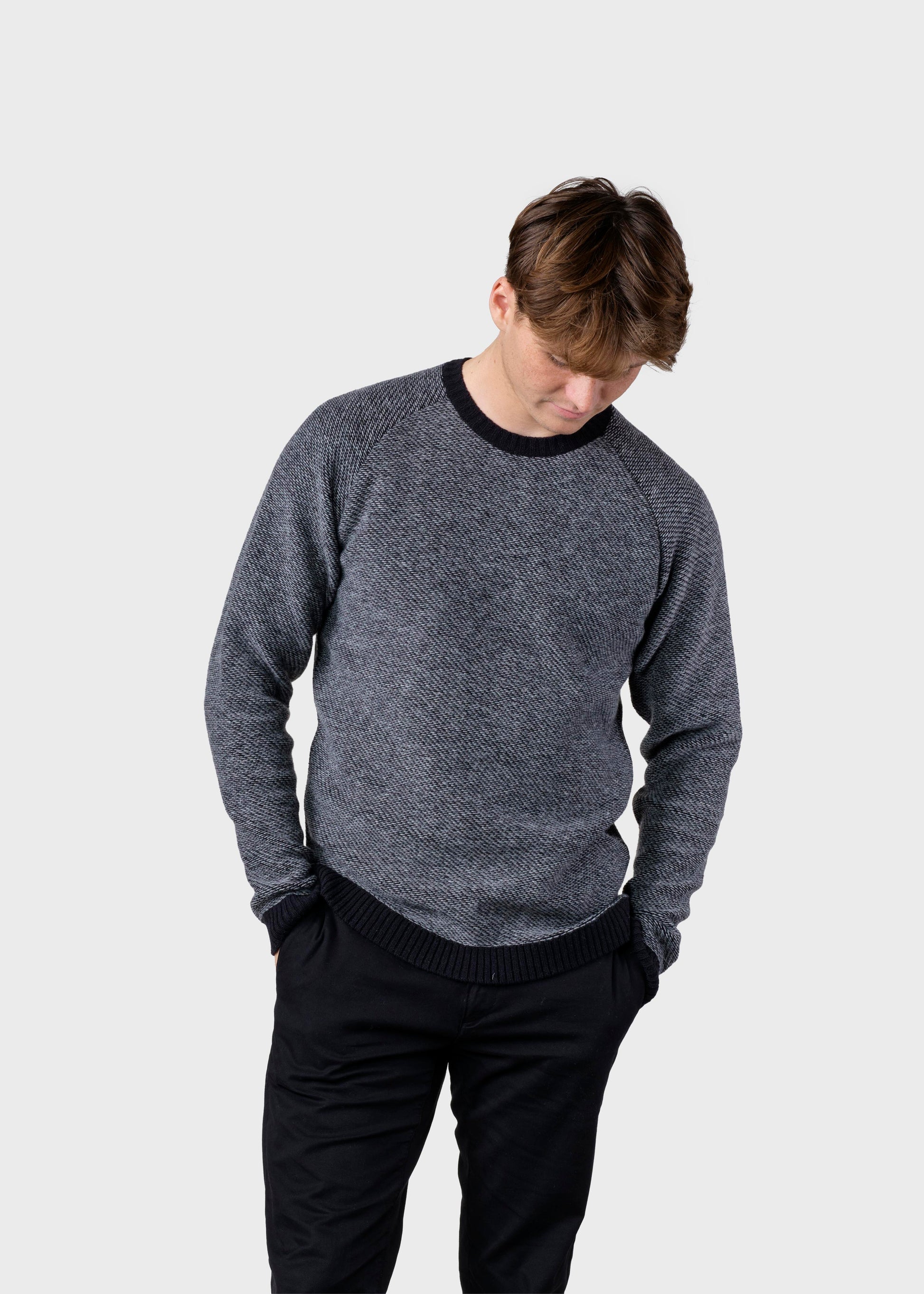 Klitmøller - Arthur knit Black/light grey - WERTE FREUNDE