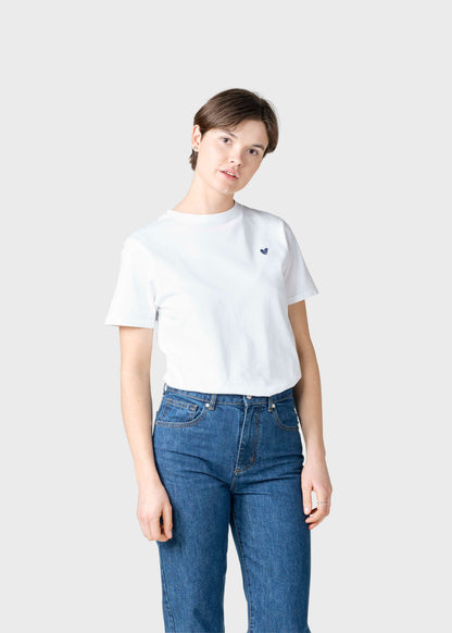 Klitmøller - Heart tee White - WERTE FREUNDE