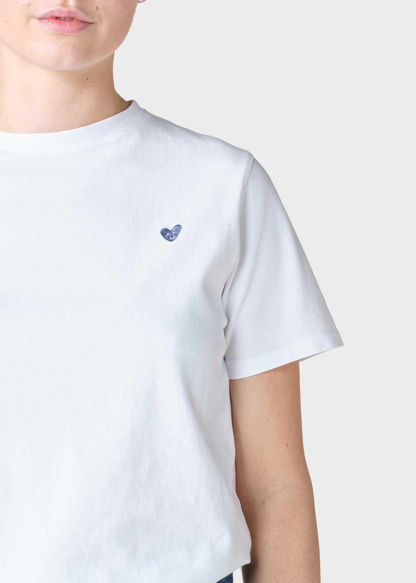 Klitmøller - Heart tee White - WERTE FREUNDE