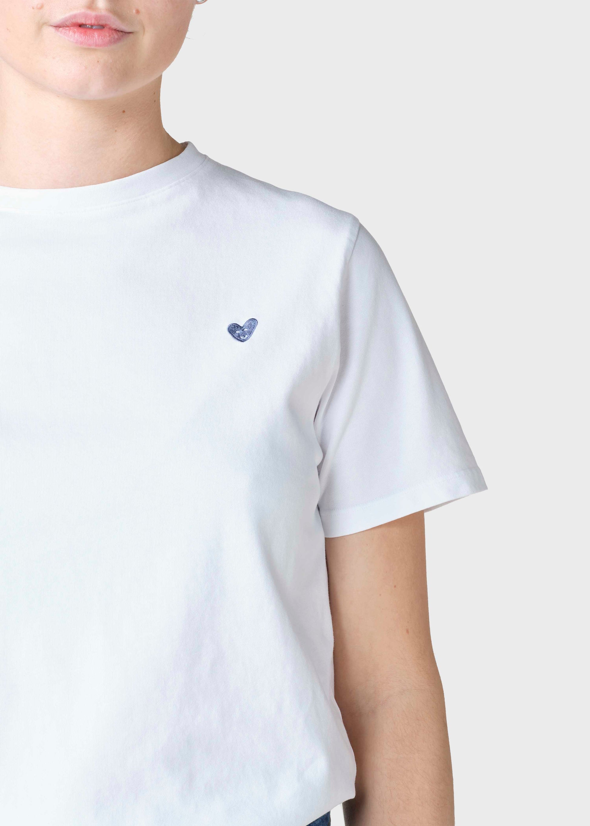 Klitmøller - Heart tee White - WERTE FREUNDE