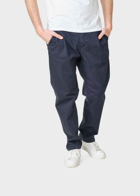 Klitmøller - Kristian twill pants Navy - WERTE FREUNDE
