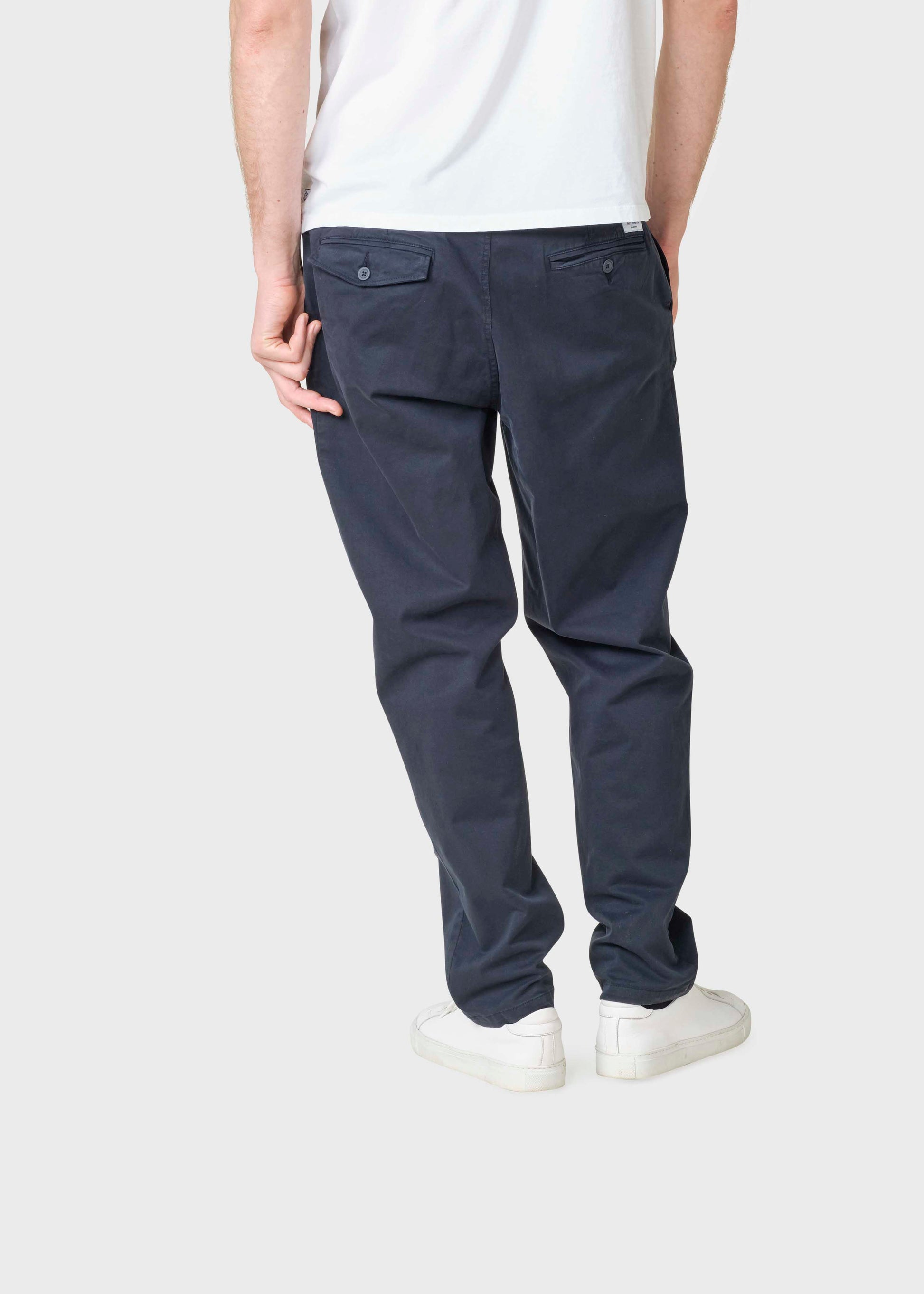 Klitmøller - Kristian twill pants Navy - WERTE FREUNDE